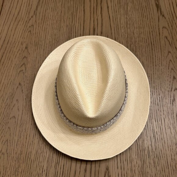 Eclectic Array "Falcon" fedora panama style hat - Picture 2 of 9